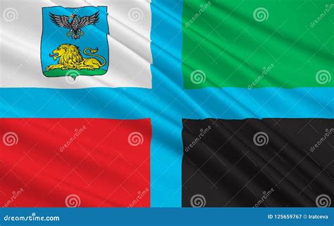 Flag of Belgorod Oblast, Russian Federation Stock Illustration ...