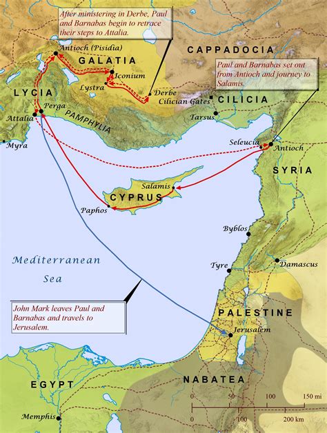 Paul’s First Missionary Journey – Bible Mapper Blog