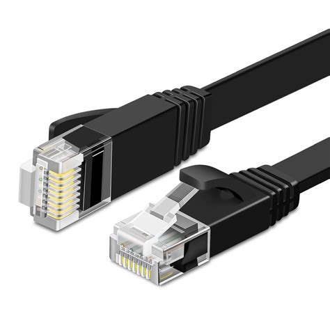 Ethernet Cable Cat 6 Flat Cable, Cat 6 Ethernet Cable 3 ft, Flat Wire ...