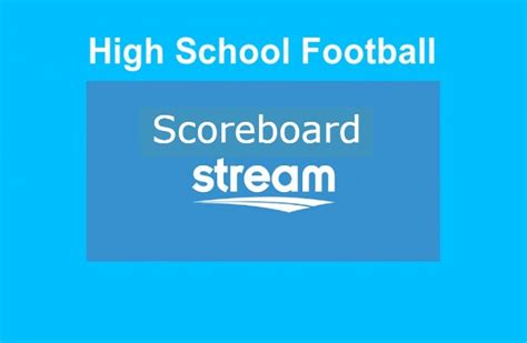 High School Football Scoreboard