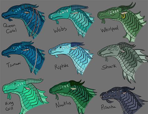 WOF Seawing Character Studies Colored by Iron-Zing on DeviantArt