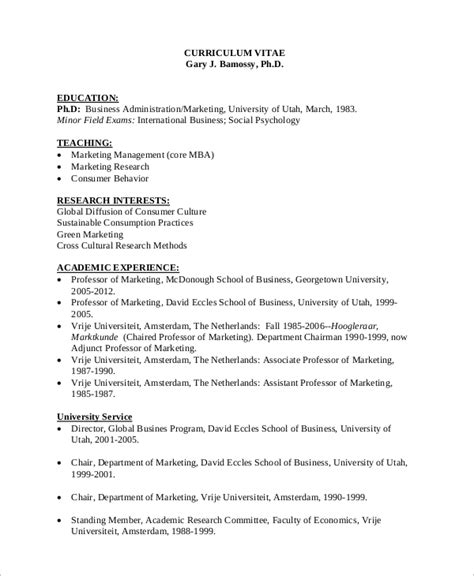 Curriculum Vitae Examples For Students Research Paper - 500+ CV ...