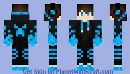 Blue Gamer Boy Minecraft Skin