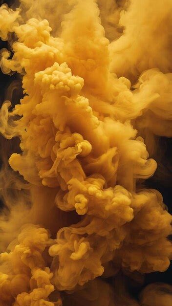 Premium Photo | Yellow color smoke abstract wallpaper aesthetic ...