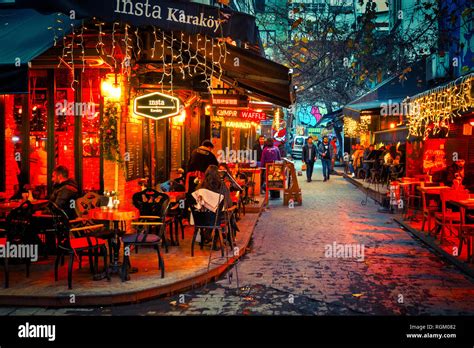 Nightlife in the Tophane district of Istanbul, Turkey Stock Photo - Alamy