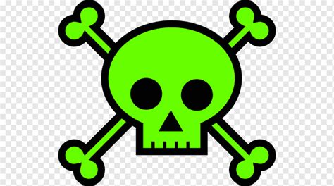 Skull and Bones Skull and crossbones, Green Skull s, smiley, piracy ...