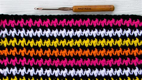 Crochet Houndstooth Stitch Pattern - Naztazia