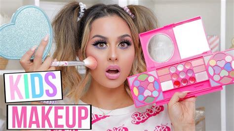 FULL FACE USING ONLY KIDS MAKEUP TUTORIAL