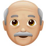 Old Man: Medium-Light Skin Tone Emoji 👴🏼