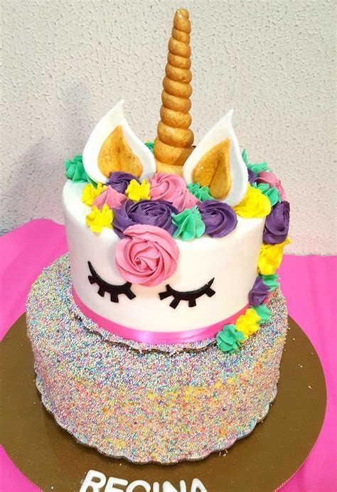 Pastel Unicornio Unicorn Cake Happy Birthday Birthday Cake Rainbow