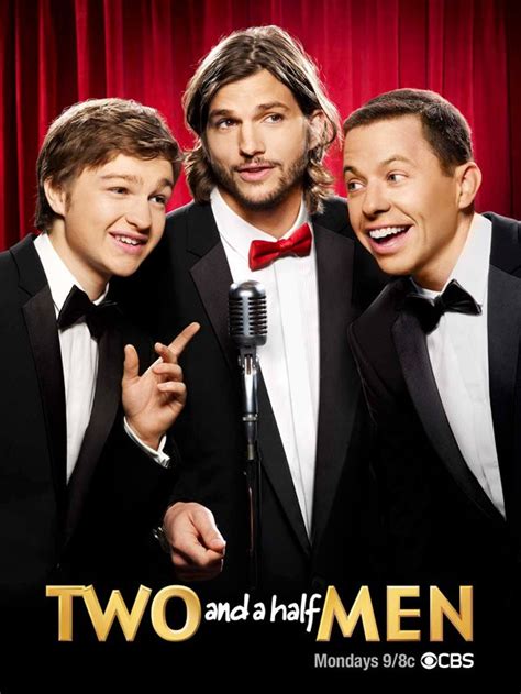 Ashton Kutcher Takes the Mic in New 'Two and a Half Men' Promo Photo