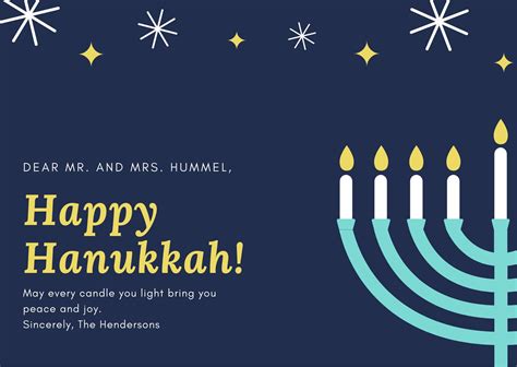 Free printable, customizable Hanukkah card templates | Canva