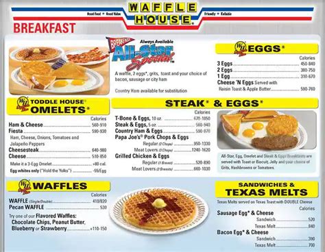 Waffle House Menu, Menu for Waffle House, Benbrook, Benbrook ...