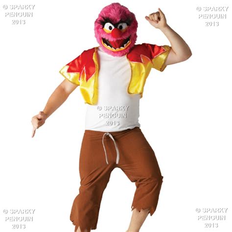 100% DISNEY THE MUPPET SHOW ANIMAL ADULTS OUTFIT - MENS HALLOWEEN PARTY ...