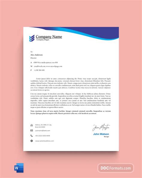 25 Best Business Letterhead Templates (Word, AI) - Free & Premium ...