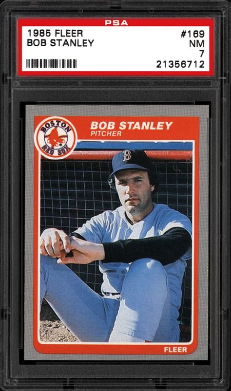 1985 Fleer Bob Stanley | PSA CardFacts®