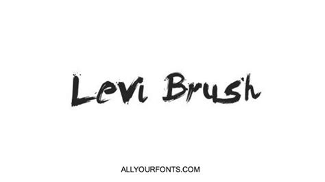 Levi Brush Font Free Download - All Your Fonts