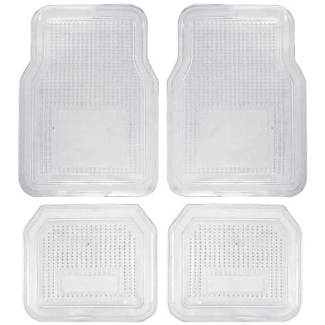 BDK Clear Car Floor Mats, Rubber, 4 Piece - Walmart.com