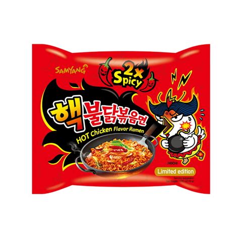 Super Hot 2X Spicy Noodle Korean Chicken Ramen Nuclear Spicy 2017 ...