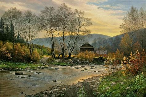 REALISM OIL PAINTING Original Landscape Painting Large Wall Decor Oil ...