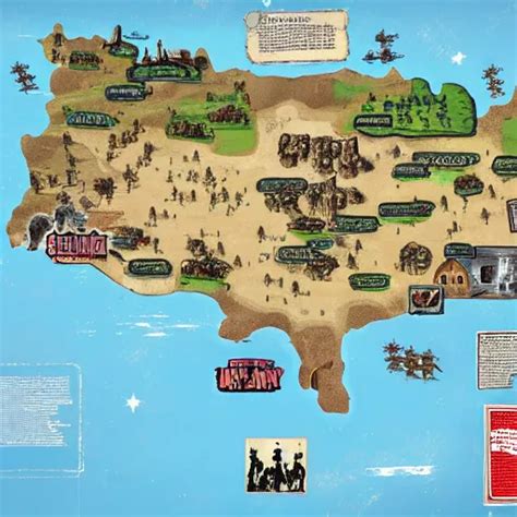 red dead redemption 2 map expanded | Stable Diffusion