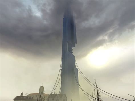 The Combine Citadel Ascending To The Heavens | Half life, Heaven ...