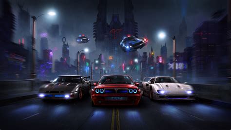 Racers Night Chase 4k hd-wallpapers, digital art wallpapers, deviantart ...