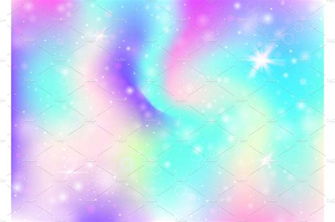 Unicorn background with rainbow | Vector Graphics ~ Creative Market