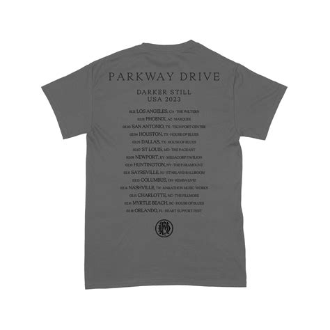 Official Parkway Drive Merch - USA Tour Album T-Shirt – Flagship ...