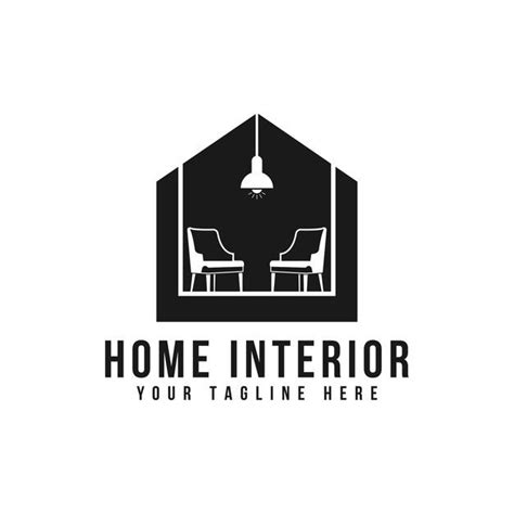 Premium Vector | Interior logo design illustration.house and furniture ...