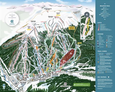 Colorado Ski Mountain Map | secretmuseum