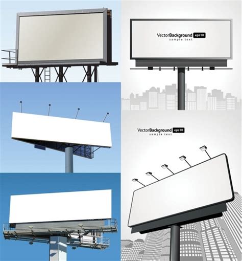 Blank billboard vector Vectors graphic art designs in editable .ai .eps ...