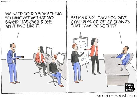 Tom Fishburne on Instagram: ““Innovation and Risk” - new cartoon and ...