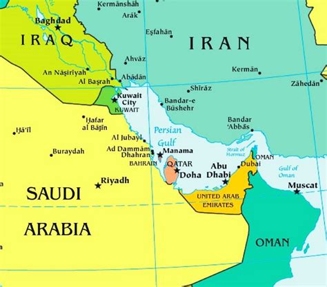 Persian Gulf War Map