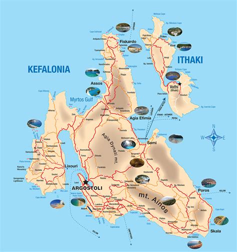 Sami Kefalonia Map