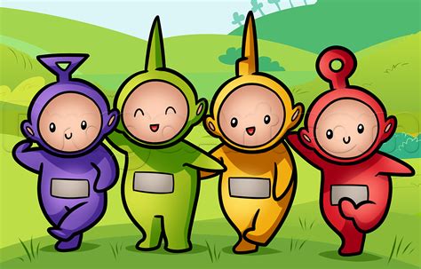 Draw Teletubbies, Chibi Teletubbies, Step by Step, Pbs Characters ...