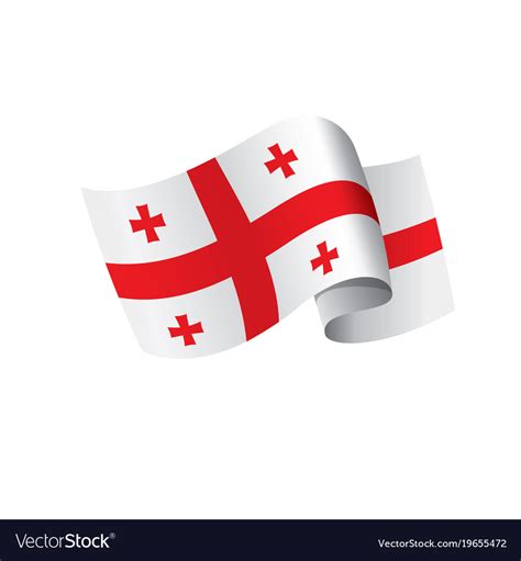 Georgia flag Royalty Free Vector Image - VectorStock