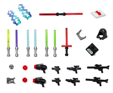 Buy LEGO Star Wars Accessory and Weapons Pack - 8 Lightsabers, 8 ...