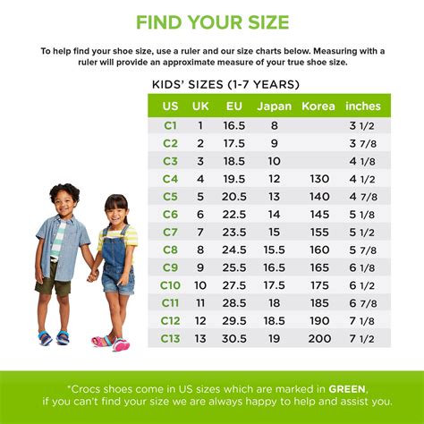 Crocs Shoe Size Chart: Adult Kids Sizing Crocs, 56% OFF