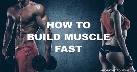 How To Build Muscle Fast: The 15 Step Guide For Men And Women