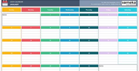 Excel Templates Calendar - Get Free Templates