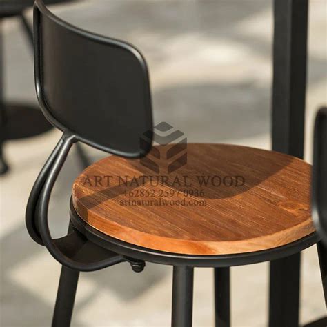 Meja Bar Minimalis Modern Kayu Solid - artnaturalwood.com