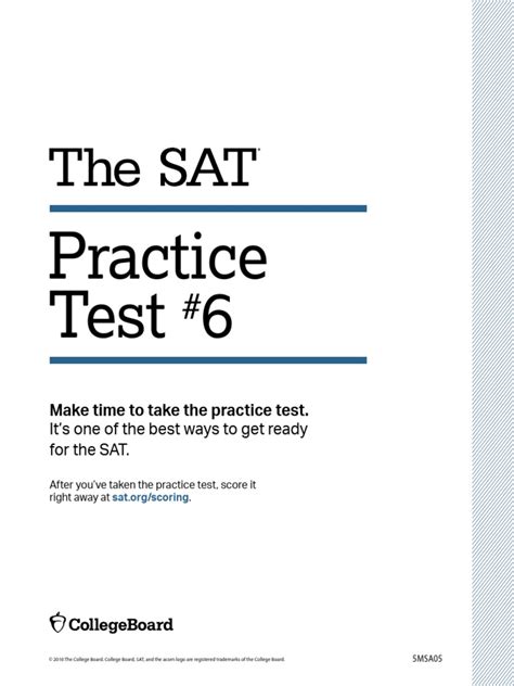 2016 SAT Practice Test 6 . copy.pdf | Expert | News