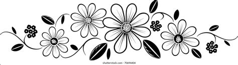 Black white flower clip art: 55.180 rechtenvrije illustraties ...