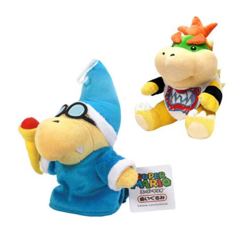 2 * Super Mario Bros Magikoopa Kamek Bowser Jr. Koopa Plush Figure Doll ...