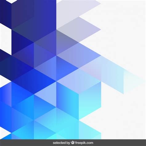 Free Vector | Gradient blue geometric background