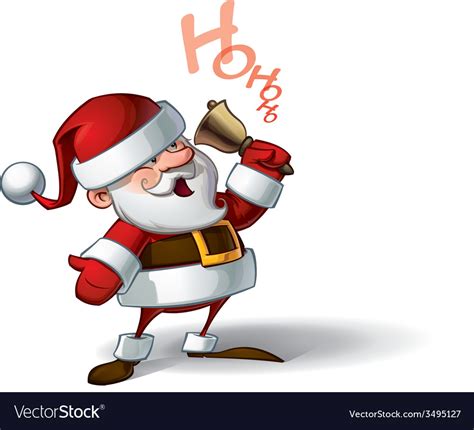 Smilling Santa Ho Ho Ho Royalty Free Vector Image