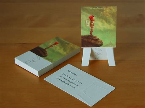 Easel art cards for artists: creative business card designs | Derek ...