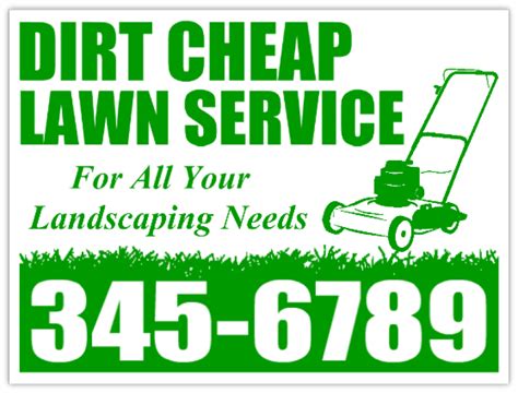 Lawn Service Signs - Landscaping Yard Sign