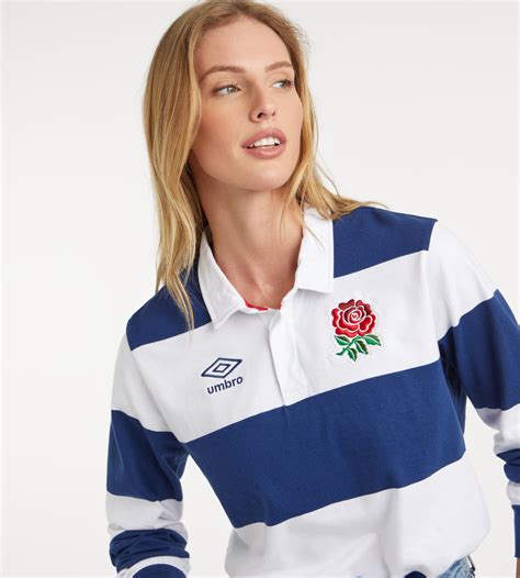 ENGLAND RUGBY CLASSIC STRIPE RUGBY JERSEY WOMENS